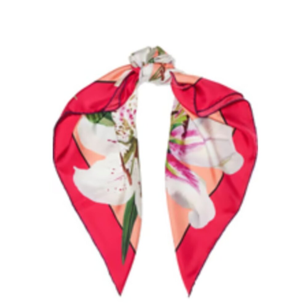DOLCE & GABBANA Floral-print silk-twill scarf